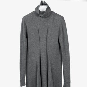 Marie Saint Pierre Grey Wool Bubble Hem Dress, Size M